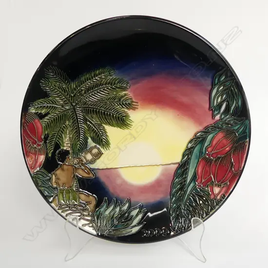 A Moorcroft year plate 2000, Birth of Light, numbered 396/2000,